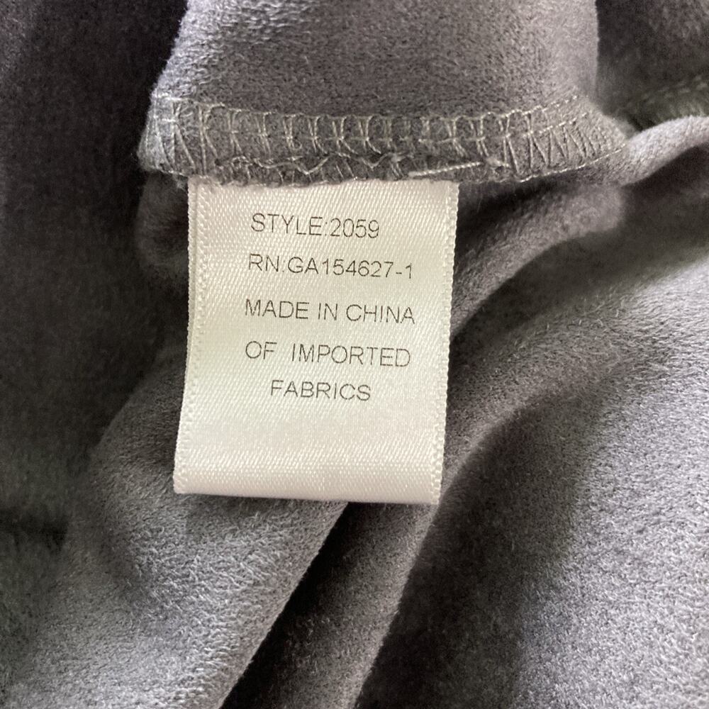 Joh Midi Dress Suede Look Dusty Purple Lavender Long Sleeve Women’s Size Large - Picture 6 of 7